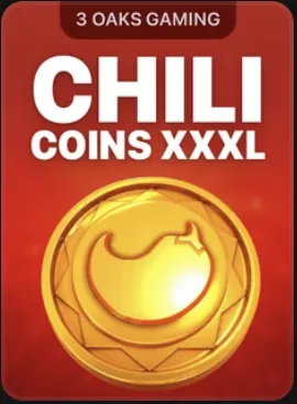 Zlatá minca s motívom čili papričky — titul Chili Coins XXXL